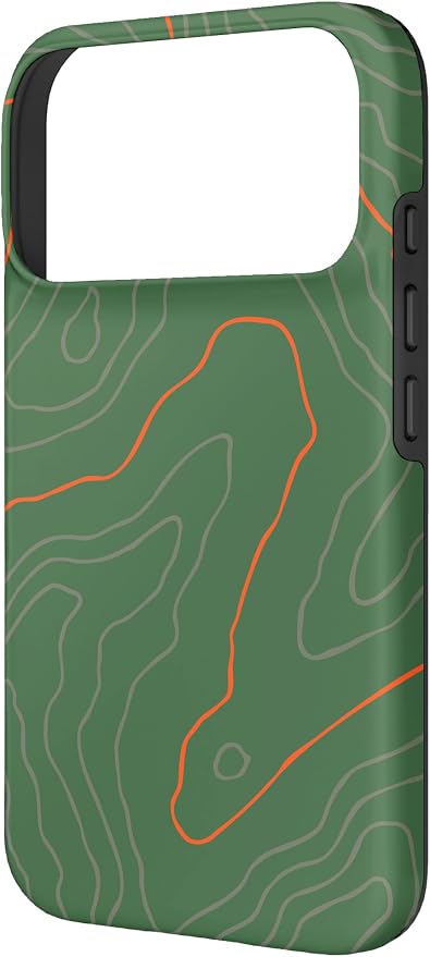 Backcountry Topo Guide Orange Lines Topographical Map Case - Image 2