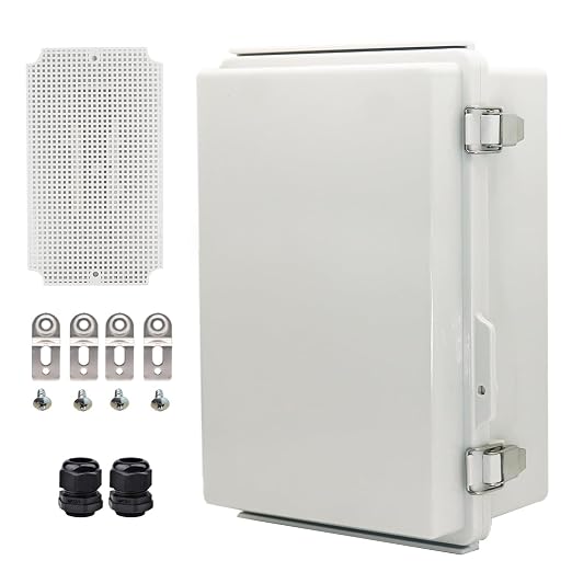 Waterproof Electrical Box with Mounting Plate, IP67 Junction Box Stainless by YETLEBOX