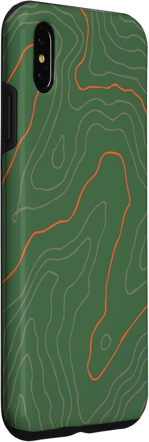 Backcountry Topo Guide Orange Lines Topographical Map Case - Image 3