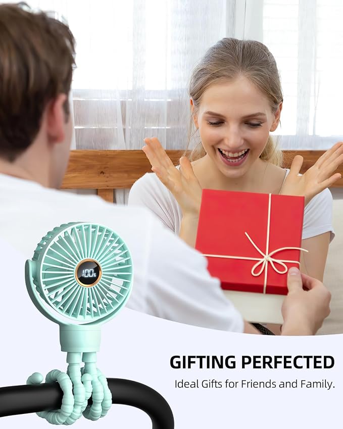 Portable Stroller Mini Fan, Small Rechargeable Personal Fan, Travel Essentials - Image 7