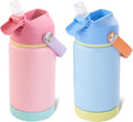 Kerilyn 12oz Kids Water Bottle 2 Pack, Stainless Steel Insulated Water Bottle by Kerilyn