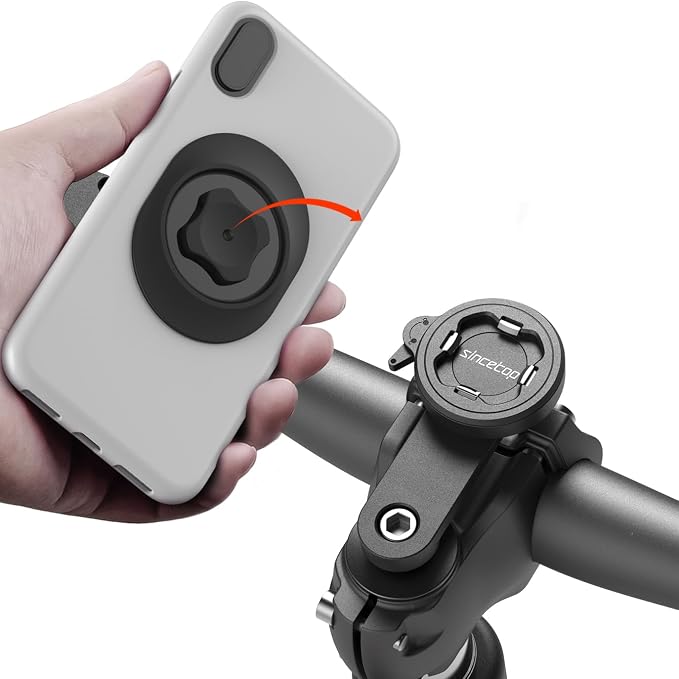 sincetop Bike Phone Mount, Mountain Bicycle Stem Cap Phone Holder, Universal by sincetop