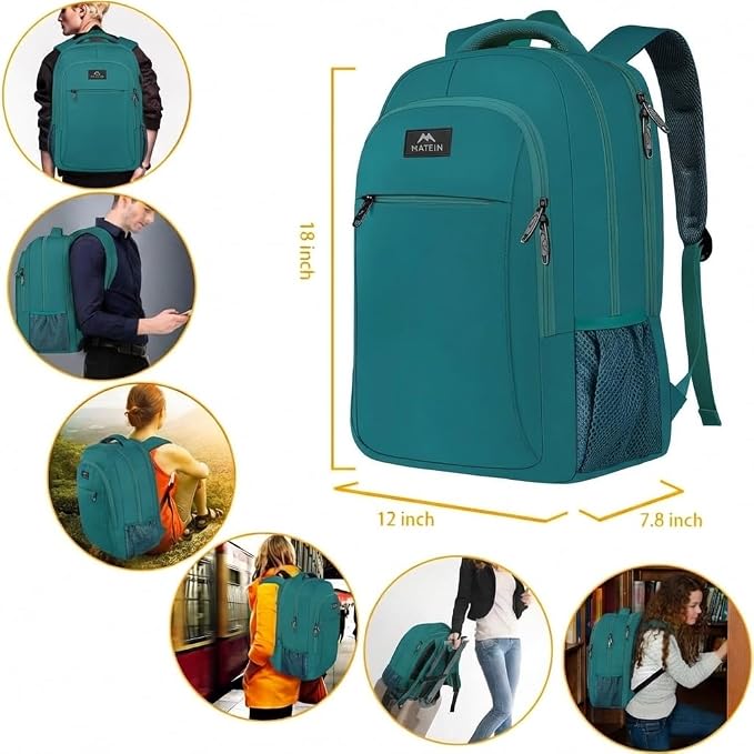 MATEIN Slim Laptop Backpack, Anti Theft 15.6 inch Computer Travel Backpack - Image 7