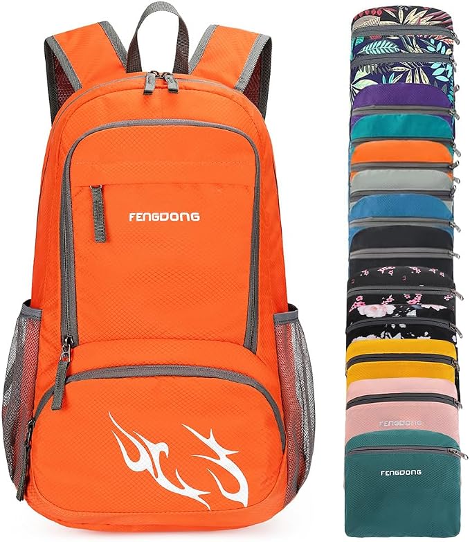 FENGDONG 35L Lightweight Foldable Waterproof Packable Travel Small Hiking by FENGDONG