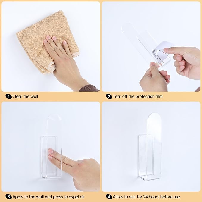 PAVSTINE Acrylic Hat Hook for Wall, 2 Pack Hat Organizer for Baseball Cap - Image 7