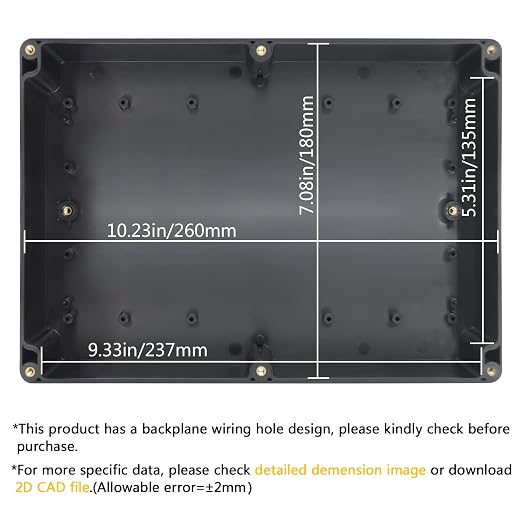 LeMotech Electrical Box ABS Plastic Project Box IP65 Waterproof Junction Box - Image 3