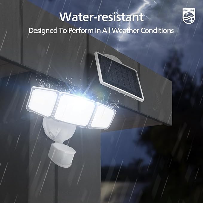 Philips 3600LM Solar Security Lights w/PIR Motion Sensor Outdoor, Waterproof - Image 6