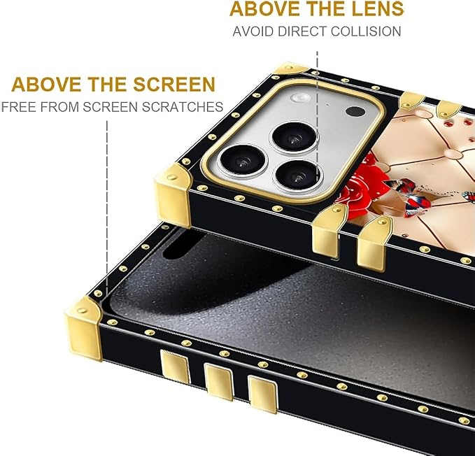 For iPhone 17 Pro Max Case Luxury Golden Decoration - Image 7