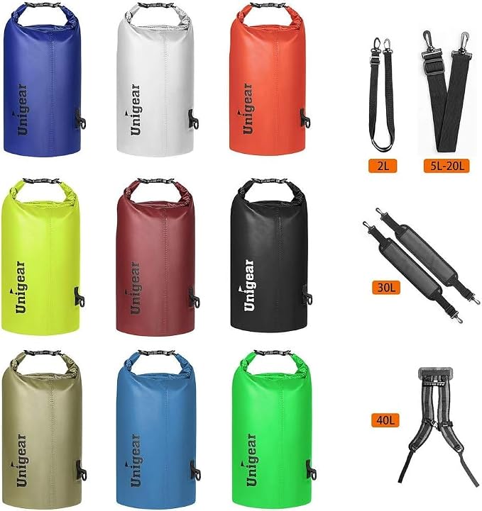 Unigear Dry Bag Waterproof, 2L/5L/10L/20L/30L/40L Floating and Lightweight Bags - Image 6