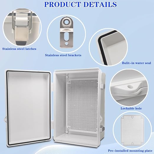 Outdoor Waterproof Electrical Box Junction Box Weatherproof IP67 ABS Plastic - Image 3