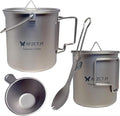 750ml/420ml Ultralight Titanium Pot Coffee Tea Mug Combo by preservingnatureswonders%E2%80%93premiuminsectspecimensforenthusiasts