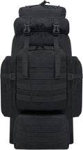 80L Hiking Backpack Men Camping Backpack, Waterproof MOLLE Military Tactical by Vaupan