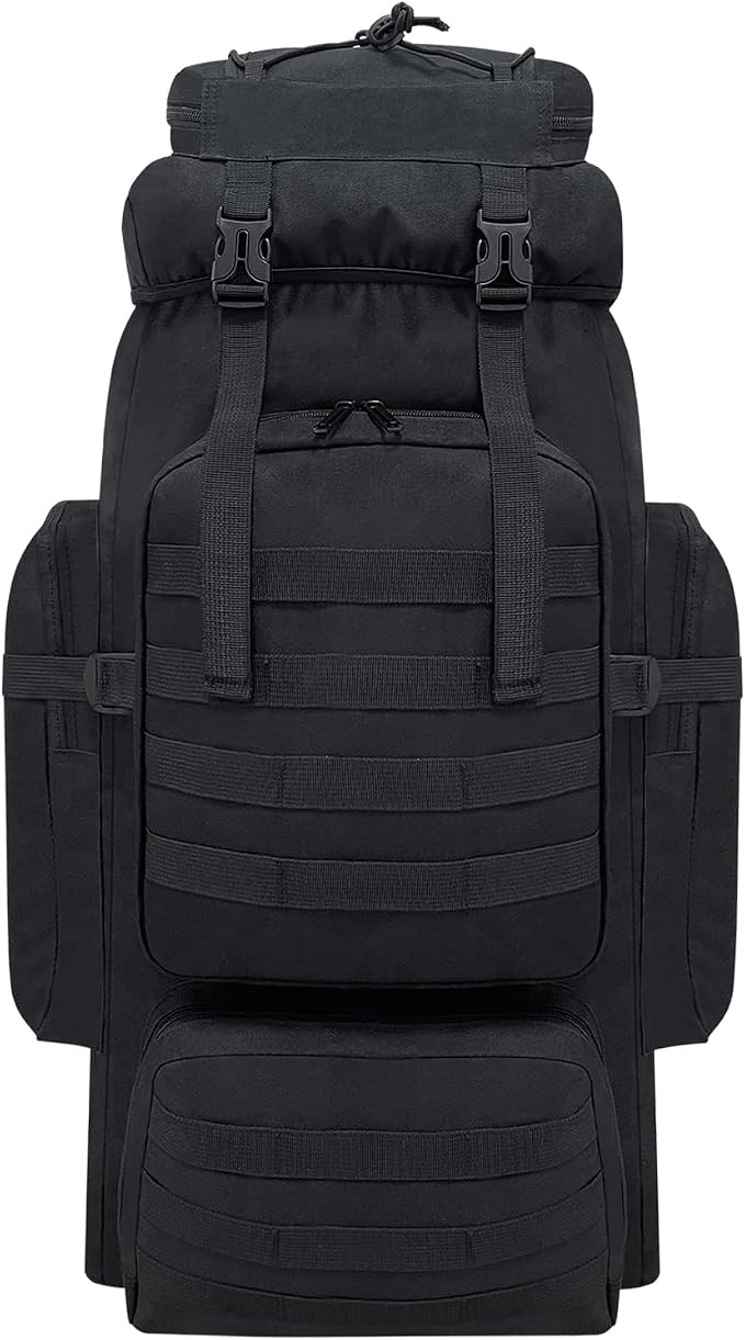 80L Hiking Backpack Men Camping Backpack, Waterproof MOLLE Military Tactical by Vaupan
