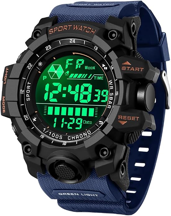 FANMIS Mens Military Multifunction Digital LED Watch Electronic Waterproof - Image 2