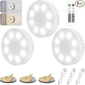16 LEDs Under Cabinet Lights, 3 Pack Wireless Motion Sensor Rechargeable Light by Electight