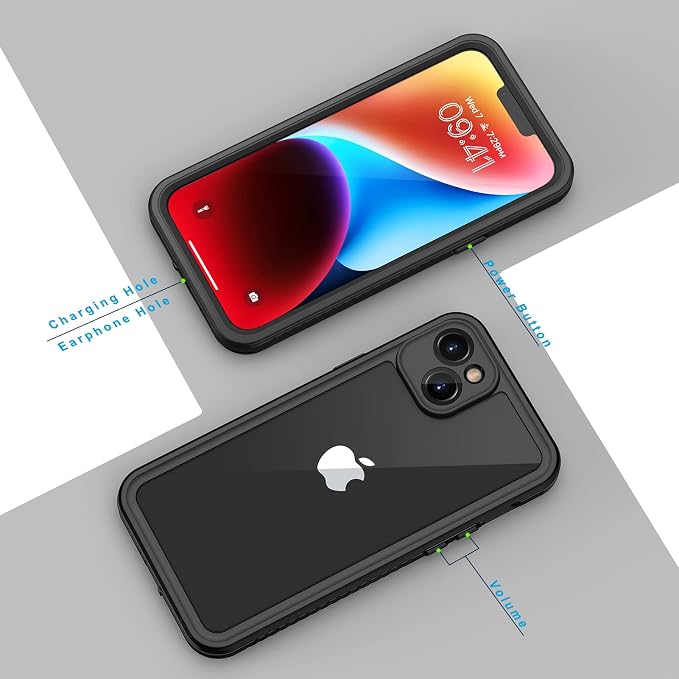 Lanhiem for iPhone 14 Plus Case, IP68 Waterproof Dustproof Shockproof Cases - Image 6