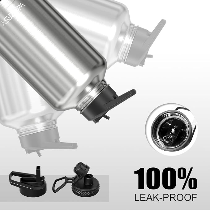 64oz Insulated Water Bottle, BPA Free&Leak Proof, Half Gallon Stainless Steel - Image 5