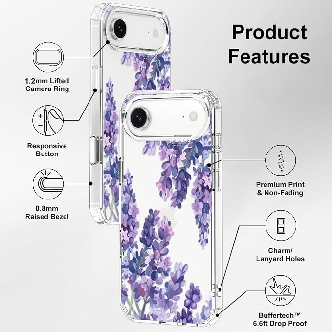 MOSNOVO for iPhone Air Case | Military Grade 6.6ft Drop Tested | Camera Control - Image 7