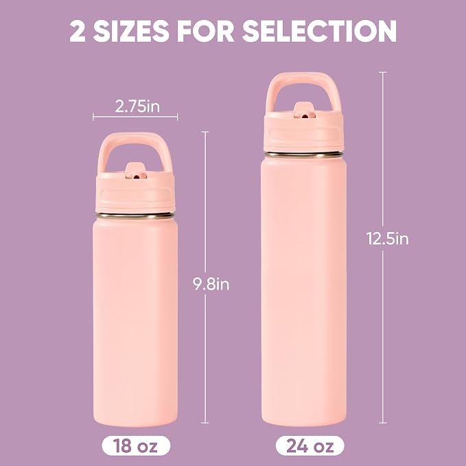 Fijinhom 18oz Insulated Stainless Steel Water Bottle - Image 2