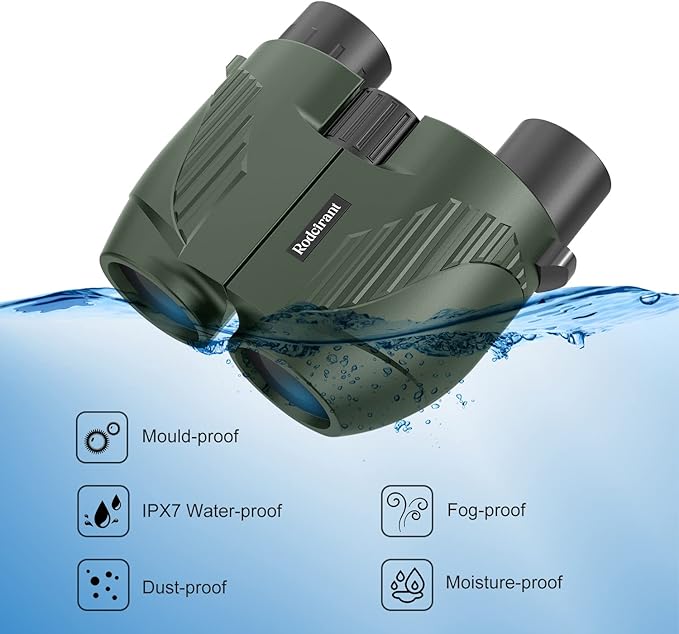 20X25 Compact Binoculars for Adults, Large Eyepiece Waterproof Binocular - Image 6