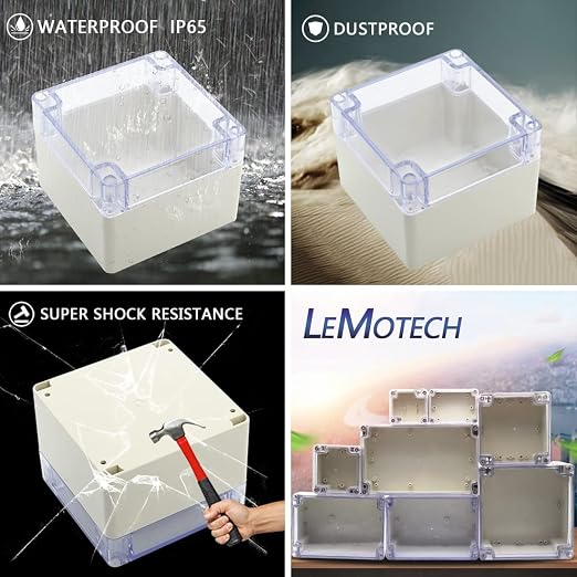 LeMotech ABS Plastic Junction Box Dustproof Waterproof IP65 Electrical - Image 7