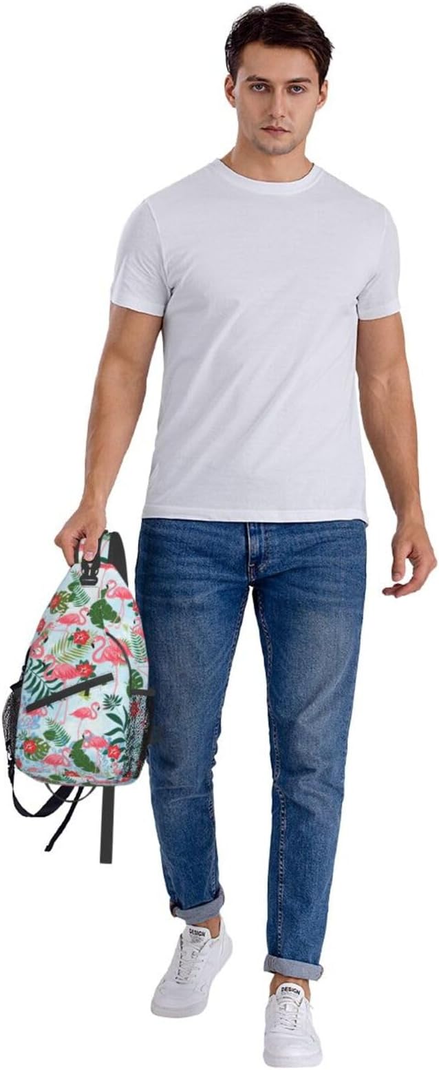 Sling Backpack For Men Hiking Daypack Crossbody Shoulder Bag Travel Chest Pack - Image 7