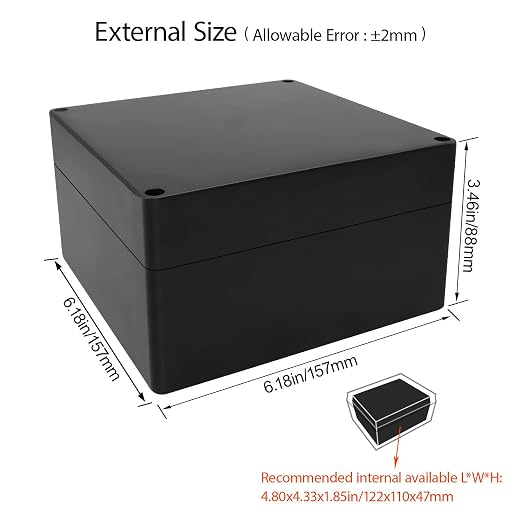 LeMotech Electrical Box ABS Plastic Project Box IP65 Waterproof Junction Box - Image 2