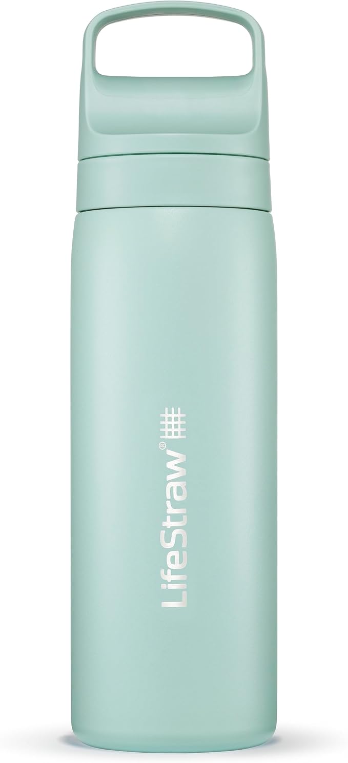 LifeStraw Go Series – Insulated Stainless Steel Water Filter Bottle by LifeStraw