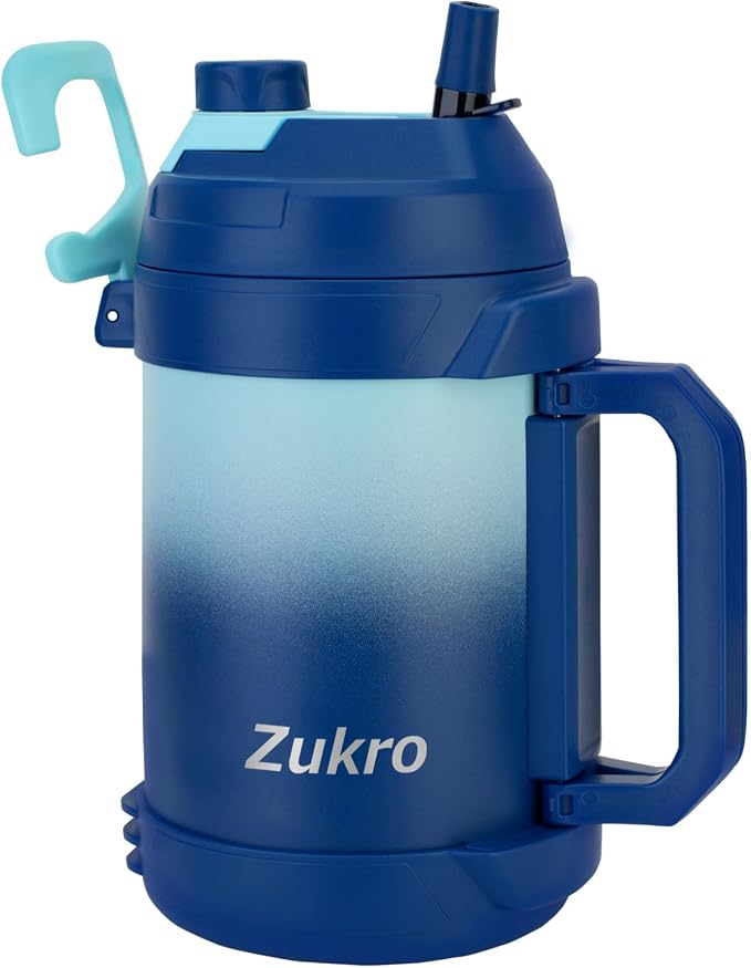 Zukro 1 Gallon Water Jug, One Gallon Large Triple Wall Insulated Metal Jug by ZukroDrinkware