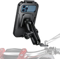 iMESTOU Waterproof Rearview Mirror Phone Mount, Motorcycle 1" Ball Phone Holder by iMESTOU