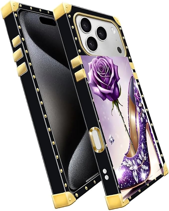 for iPhone 17 Pro Max Case Luxury Golden Decoration - Image 3