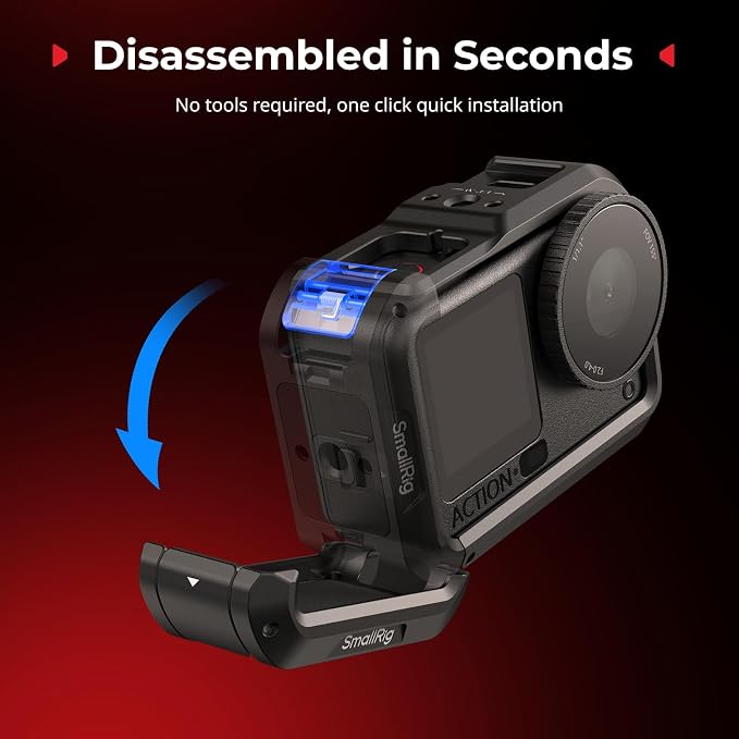SmallRig Cage for DJI Osmo Action 6, Aluminum Alloy Camera Cage - Image 3