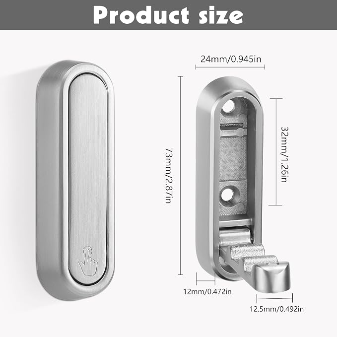Dntorx Folding Coat Hooks - Image 3