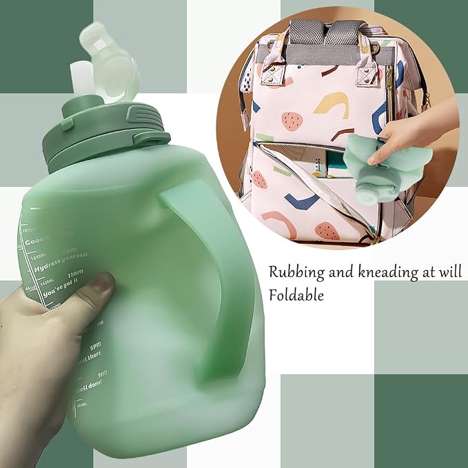 64oz Foldable Silicone Water Bottle - Image 5