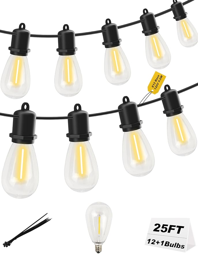 25FT LED Outdoor String Lights by Unknown