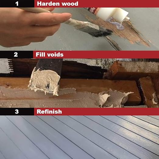 PC-Products Wood Repair Epoxy Paste and Wood Hardener Kit, PC-Woody 6 oz and - Image 3