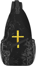 Jesus Christian Cross Sling Bag by Unknown