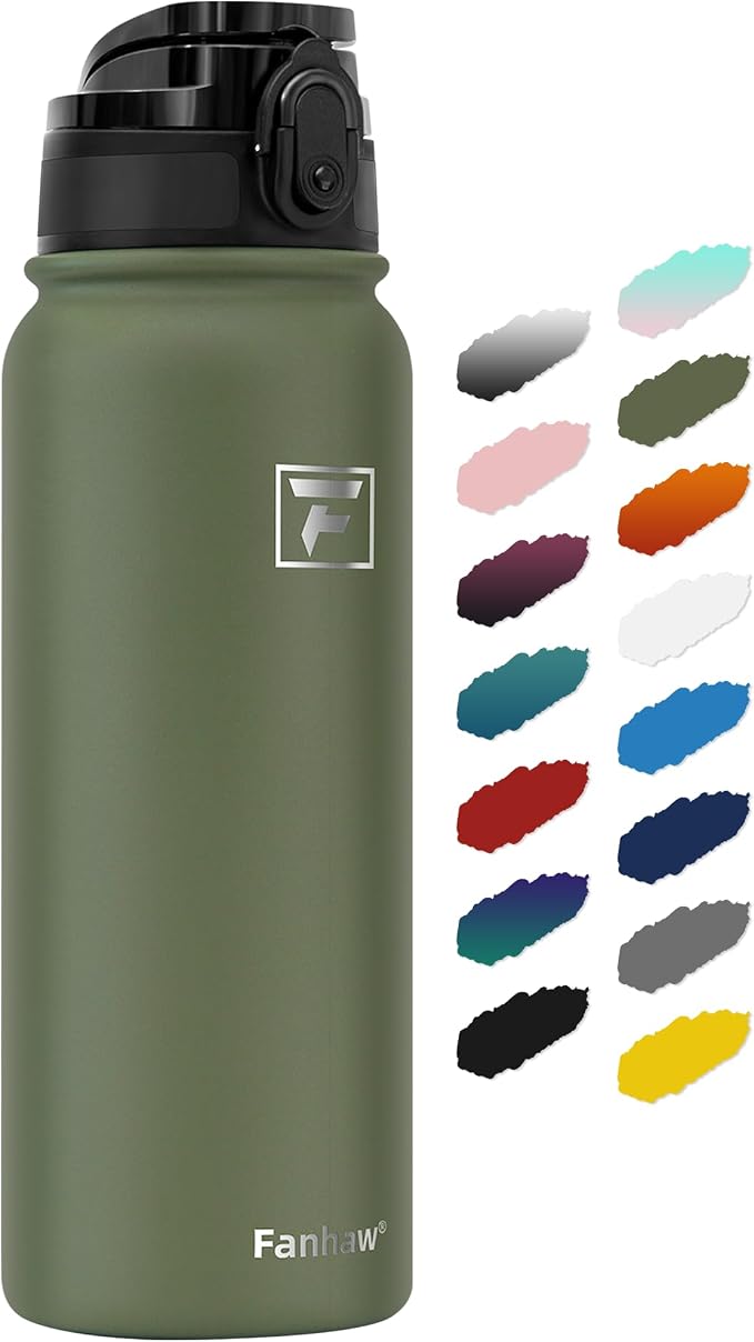 Fanhaw 20 oz Insulated Stainless Steel Water Bottle by FANHAW