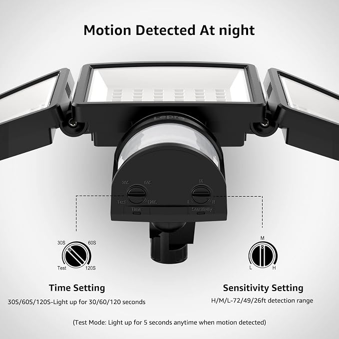 Lepro LED Security Lights, Outdoor Motion Sensor Light, Flood Lights - Image 6