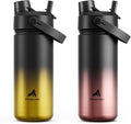 POWCAN 2 Pack 18 oz Kids Insulated Water Bottle by POWCAN