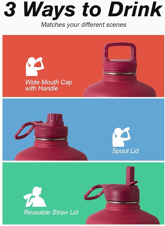 Coolflask 128 oz Gallon Water Bottle Insulated - Image 5