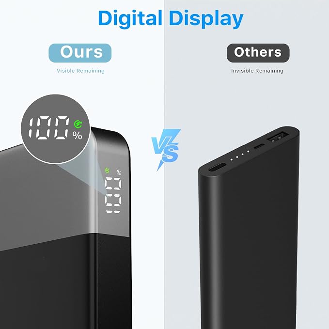 NOBIS Portable Charger, 10000mAh Power Bank Fast Charging, Battery Pack - Image 5