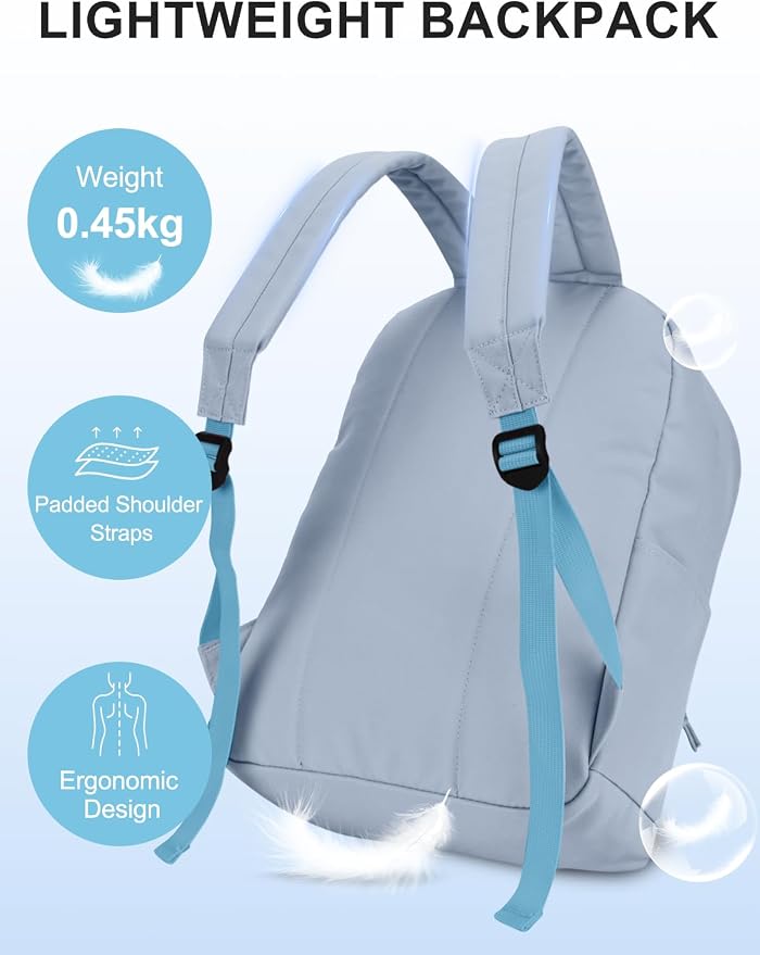 VASCHY Lightweight Backpack for School, Water Resistant Classic Bookbag - Image 4