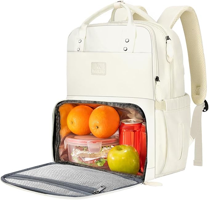 MATEIN Womens Backpack with Lunch Box, 17 Inch Laptop Backpack with Cooler by MATEIN