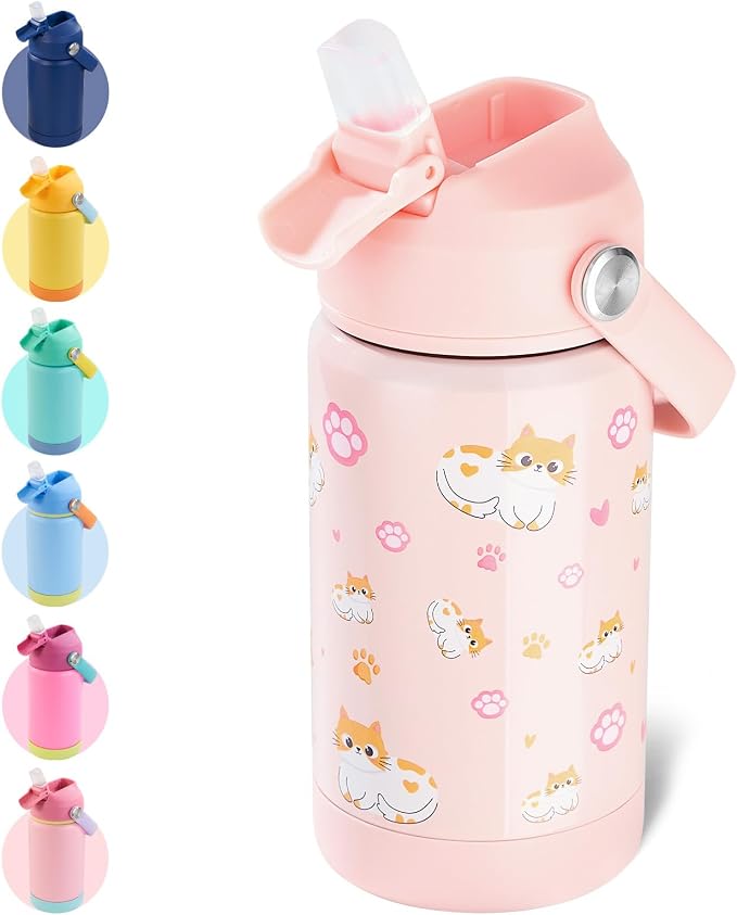 Kerilyn 12oz Kids Water Bottle, Stainless Steel Insulated Water Bottle by Kerilyn