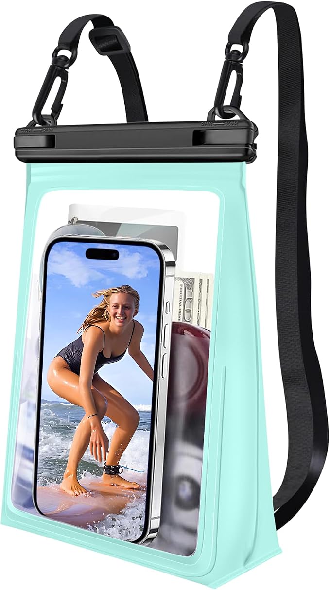 PEDVSTY Large Waterproof Phone Pouch, Cell Phone Dry Bag by PEDVSTY