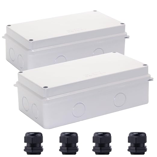 Electrical Box, Outdoor Waterproof Box IP65 Junction Box by LuSumtly