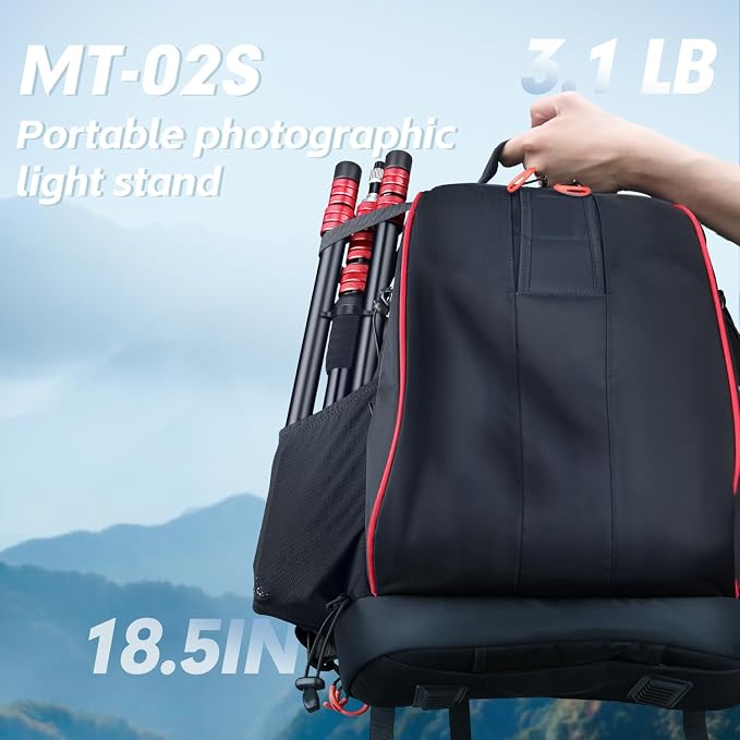 FreeSea Light Stand with Storage Bag, 87.4 inch/2.22m Aluminium Photography - Image 5