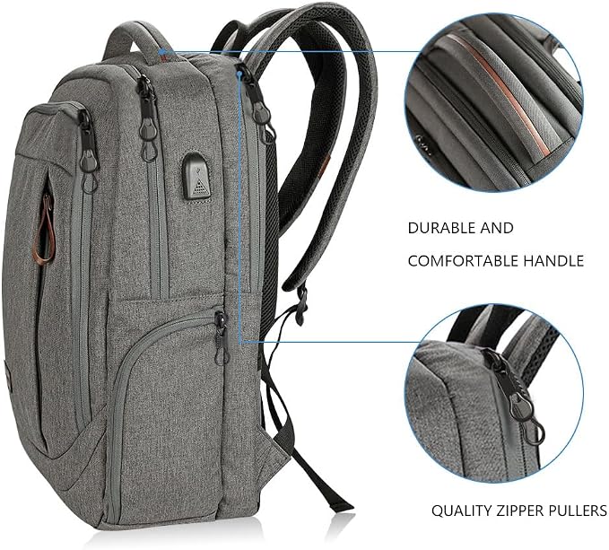 KROSER Laptop Backpack Large Computer Backpack Fits up to 17.3 Inch Laptop - Image 5