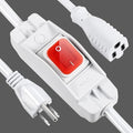 Outdoor Waterproof On/Off Switch Extension Cord, Heavy Duty 125v/250v Black by EasyToOperateLow-CostSolution